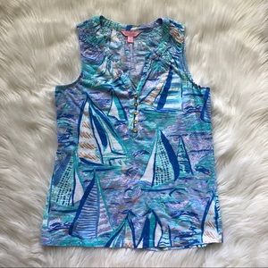 Lilly Pulitzer “About time Sailboat” Essie Tank